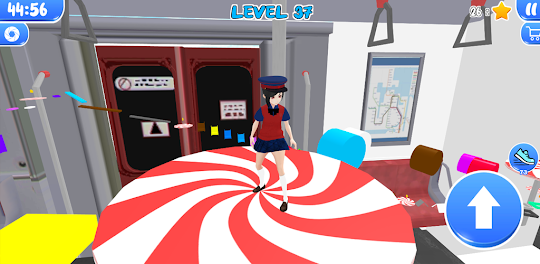 Props train obby parkour girl