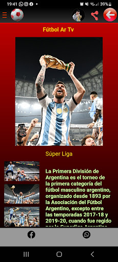 Android application Futbol Ar Tv screenshort