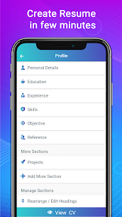 Resume Builder App, CV maker v4.1 Apk (Unlocked/Premium Unlock) Free For Android 2