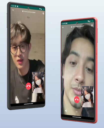 Android application Video Call Cowok Prank Pacar screenshort