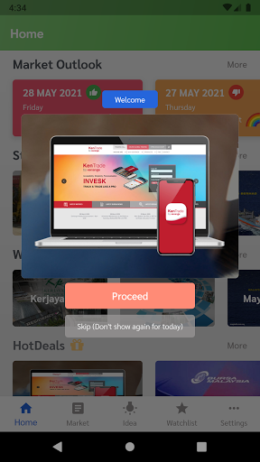 Android application MyShare screenshort