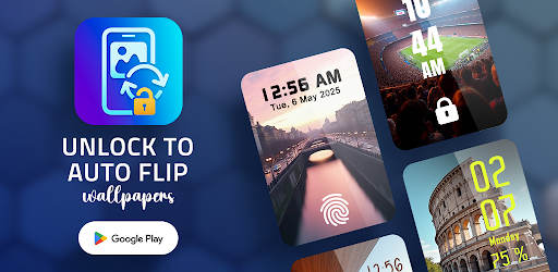 Unlock to Auto Flip Wallpaper