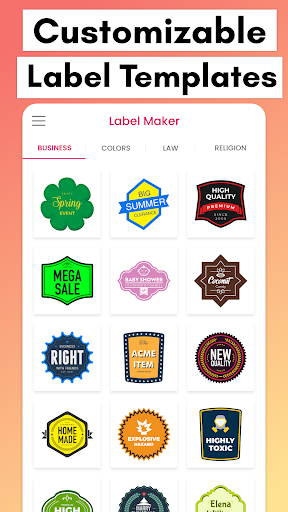 Label Maker: Custom Label Creator & Template Maker screen 2