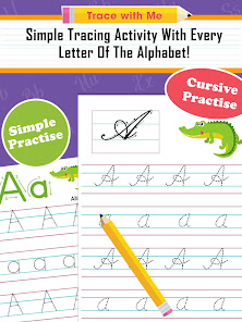 Captura de Pantalla 20 Kids Learn Cursive ABC Writing android