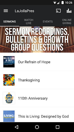Android application La Jolla Pres screenshort