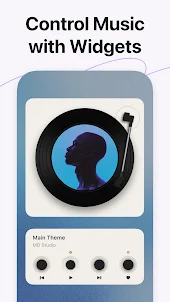 MD Vinyl - Music Player Widget