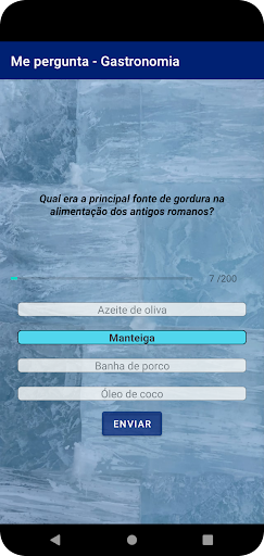 Android application Me Pergunta! Gastronomia screenshort