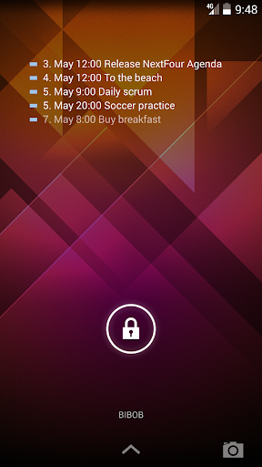 NextFour Agenda Widget Screen 3
