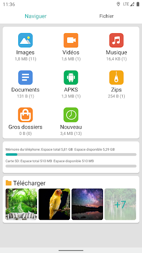 Aperçu de l'application