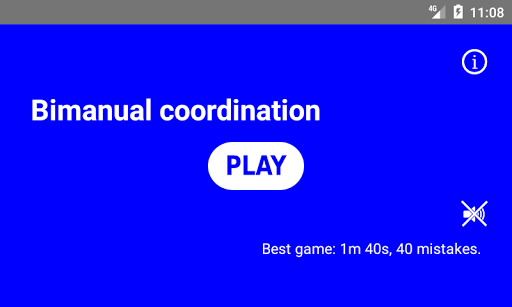Android application Bimanual coordination screenshort