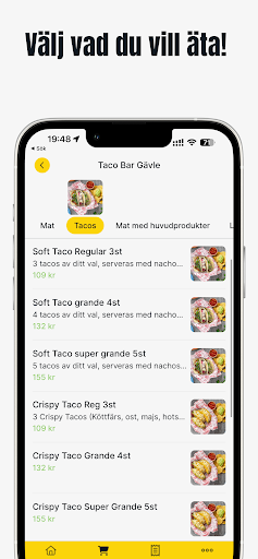 Taco Bar Screen 3