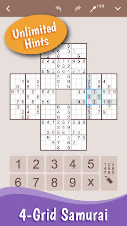 Game screenshot MultiSudoku: Samurai Sudoku hack
