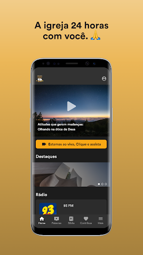Android application Restaurados Em Cristo screenshort