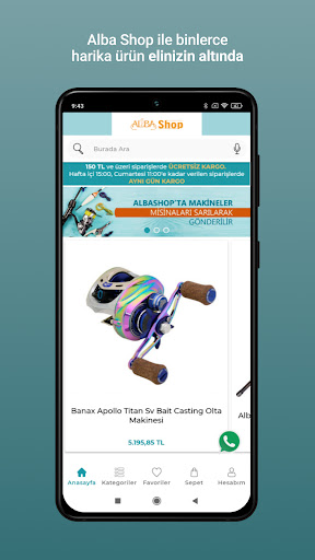 Android application Albashop Online Alışveriş screenshort