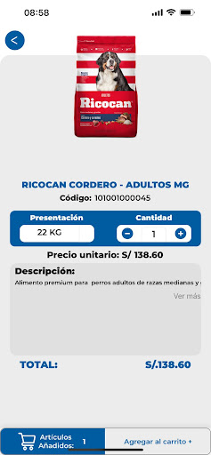 RINTISA: PEDIDOS NEGOCIO Screen 3