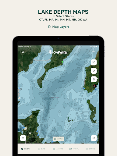 Screenshot of onWater Fish - Fishing Spots