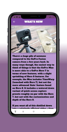 Android application GoPro Max 360 Camera Guide screenshort