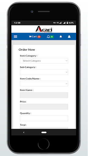 Acari Merchant Screen 2