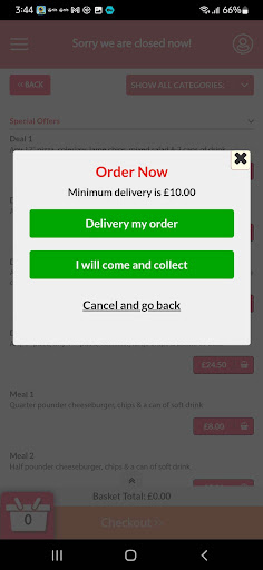 Android application MR Pizzaria Wantage screenshort