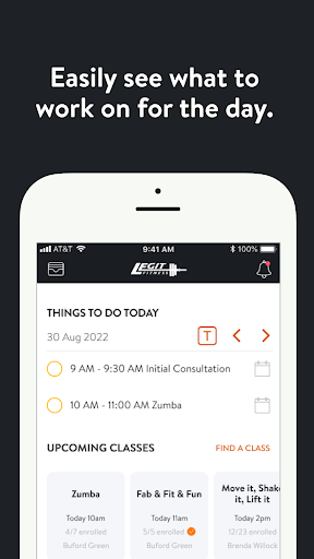 Screenshot of Legit Fit Mobile