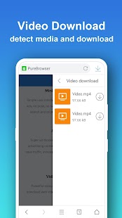 Web Browser - Video herunterla Screenshot