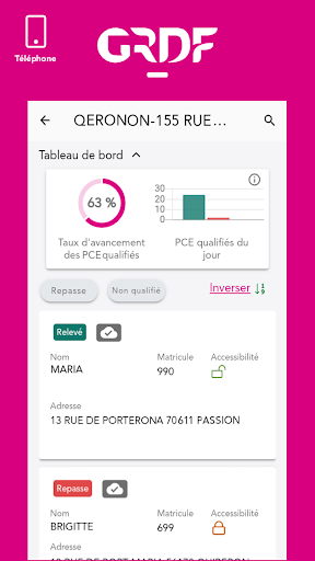 Relevé à pied Screen 3