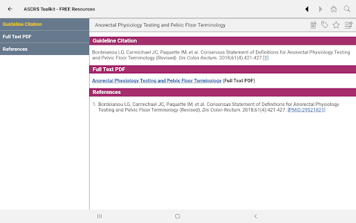 Screenshot of ASCRS U: Colorectal Surgery