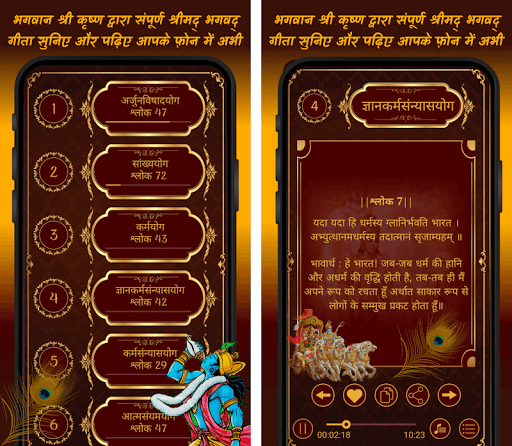 Bhagavad Gita Hindi भगवद् गीता Screen 2
