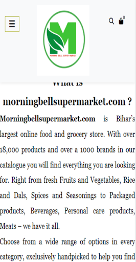 Morning Bell Super Market Screen 2