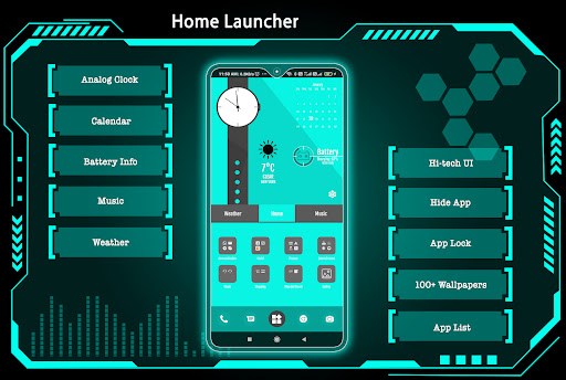 Home Launcher - lock, Hide App Screen 2