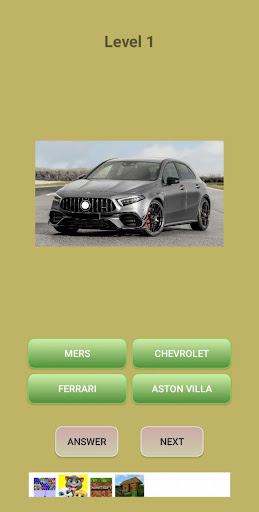 Android application Guess Cars screenshort