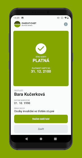 CheckTicket - Kontrola dokladu Screen 3
