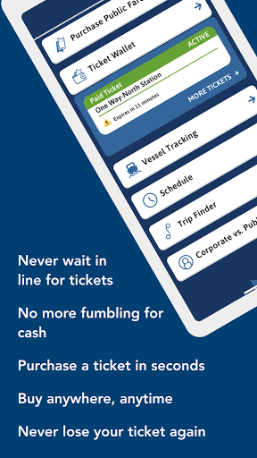 Android application Boston Seaport Ferry screenshort