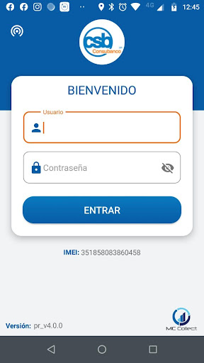 Android application MC Collect CONSUBANCO screenshort