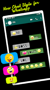 Stylish chat styles for whatsApp 6.0 APK screenshots 3