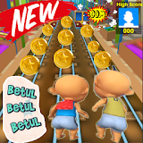 Upin Train Ipin Surfers 3D icon