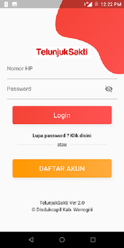 Android application Telunjuk Sakti Wonogiri screenshort