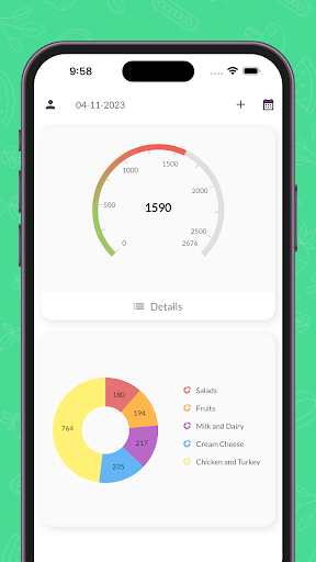 Calorie Tracker: Food Counter Screen 3