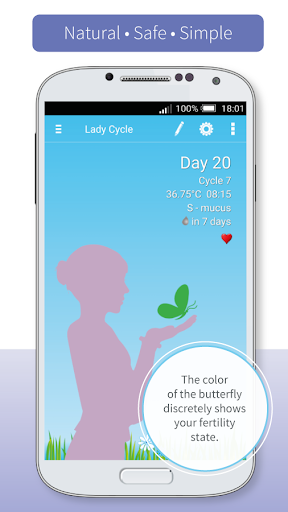 Android application Lady Cycle screenshort