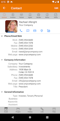 RealNex CRM Screen 3