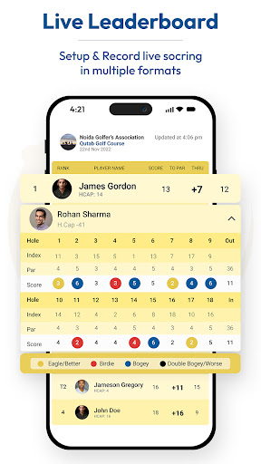 4moles Golf Handicap & Booking Screen 3
