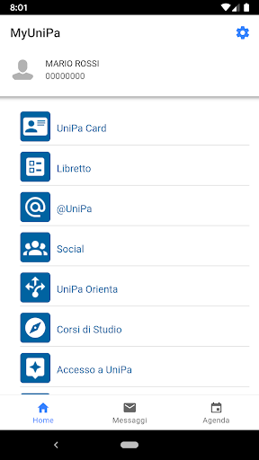 MyUniPa Screen 2