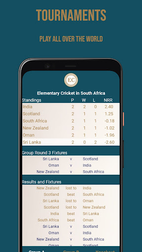 Elementary Cricket: Intl Screen 2