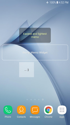Wongi Memo Widget Screen 2