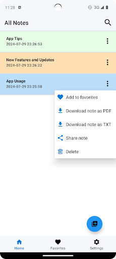 Android application Easy Notepad Plus screenshort