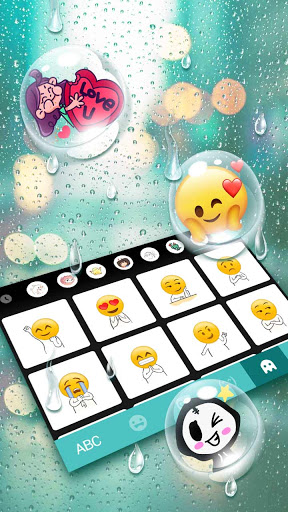 Raindrops Live Keyboard Backgr Screen 3