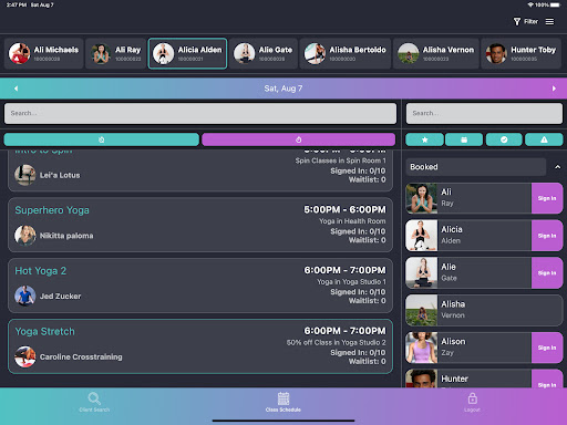 Android application Studioease Front Desk screenshort