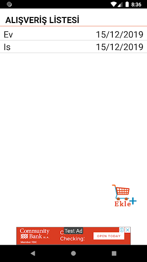 Alışveriş Listesi - Alınacakla Screen 2