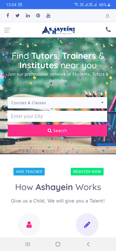 Ashayein Find Tutor Trainer and