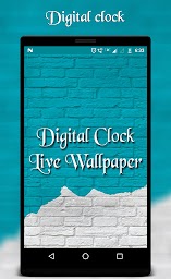 Digital clock live wallpaper free